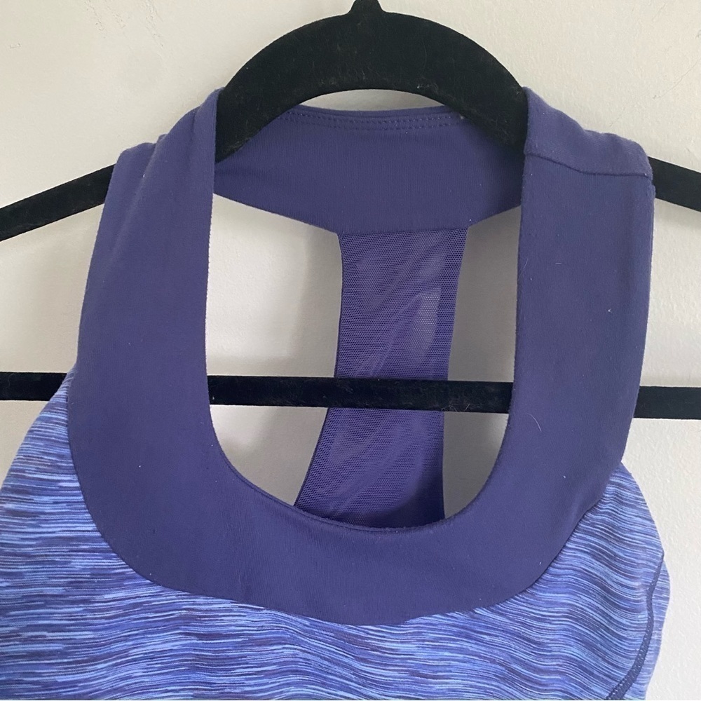 Lululemon Scoop Neck Tank in Royalty Space Dye Blue • size US 4 - Picture 4 of 7